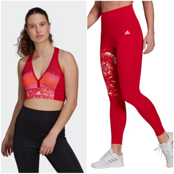 adidas Pants - adidas x FARM Rio Aeroready Bra & Leggings Set